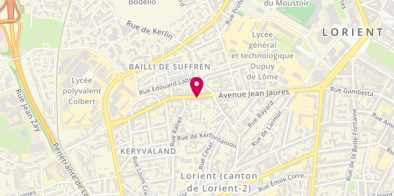 Plan de Adeva, 14 Rue Jean de Merville, 56100 Lorient