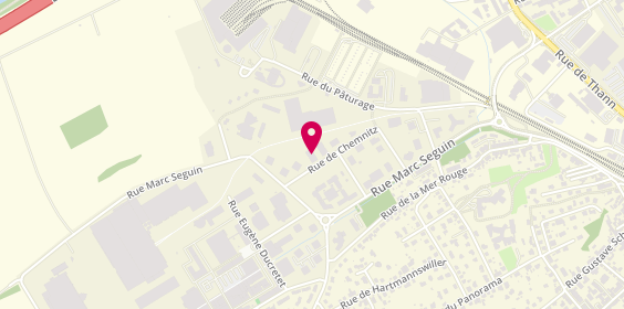 Plan de Adecco Medical Mulhouse, 20C Rue de Chemnitz
Rue de la Mer Rouge Zone Aménagement, 68200 Mulhouse