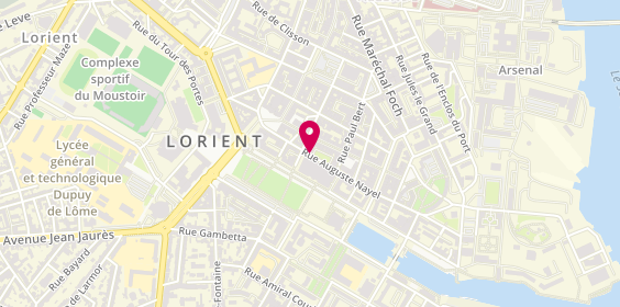 Plan de Interaction, 17 Rue Auguste Nayel, 56100 Lorient