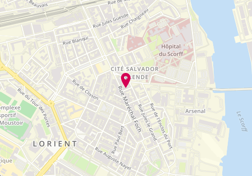 Plan de Triangle Solutions Rh, 4 Rue Rochambeau, 56100 Lorient