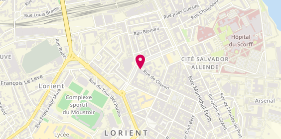 Plan de Actibreizh emploi Lorient, 28 Rue de Clisson, 56100 Lorient