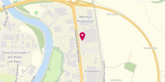 Plan de Agence intérim Synergie Auxerre, 30 avenue Jean Mermoz, 89000 Auxerre