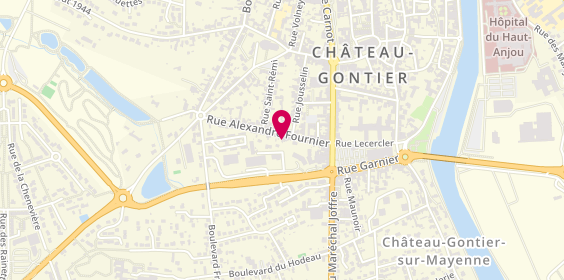 Plan de Id'ees Interim B Agence Chateau Gon, 25 Rue Alexandre Fournier, 53200 Château-Gontier-sur-Mayenne