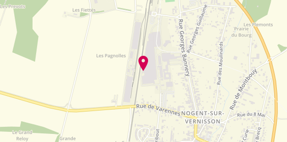 Plan de Randstad Inhouse, Faurecia Nogent
28 Rue de Varennes, 45290 Nogent-sur-Vernisson