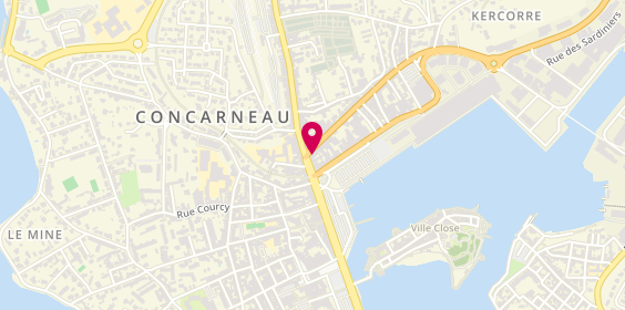 Plan de Manpower France, 8 avenue de la Gare, 29900 Concarneau