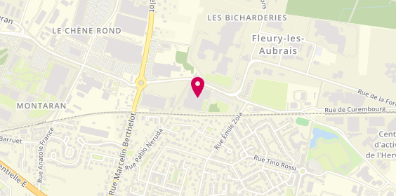 Plan de Adecco, 22 Rue de Curembourg, 45400 Fleury-les-Aubrais