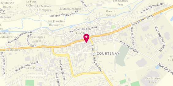 Plan de Adecco Courtenay, 17 Rue des Boucheries, 45320 Courtenay