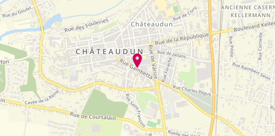 Plan de Team Compétences Châteaudun, 24 Rue Gambetta, 28200 Châteaudun
