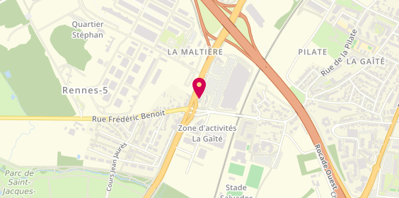 Plan de RESO 35 Rennes | Recrutement en Restauration Hôtellerie Tourisme, 2 Rue du Capitaine Alfred Dreyfus, 35136 Saint-Jacques-de-la-Lande