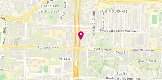 Plan de Samsic Interim, 103 avenue Henri Fréville, 35200 Rennes