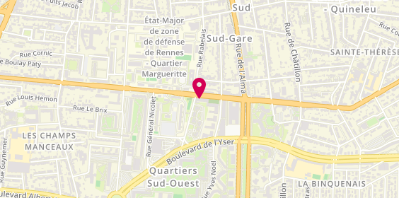 Plan de ACTERIM, 104 Boulevard Georges Clemenceau, 35200 Rennes