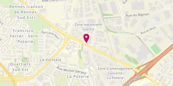 Plan de Interaction Santé - Rennes, 233 Rue de Châteaugiron, 35000 Rennes