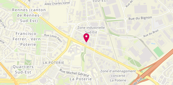 Plan de EBC HR Interim, 227 Rue de Châteaugiron, 35000 Rennes
