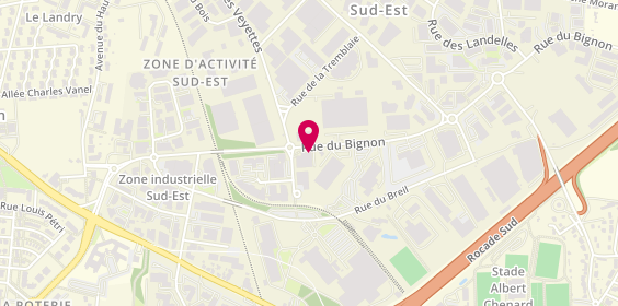 Plan de Cordial, Immeuble le Lotus, Zone Industrielle Sud Est
22 Rue du Bignon, 35000 Rennes