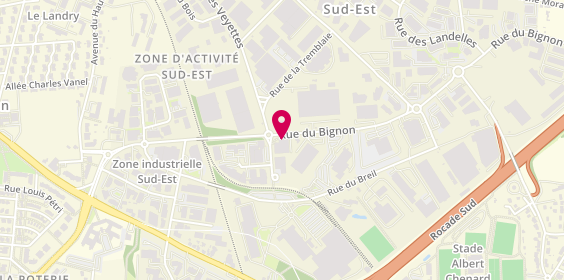 Plan de Cordial, Zone Industrielle Sud Est Immeuble le 22 Rue Bignon, 35000 Rennes