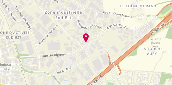 Plan de Axia Interim, 25 Rue du Bignon, 35135 Chantepie