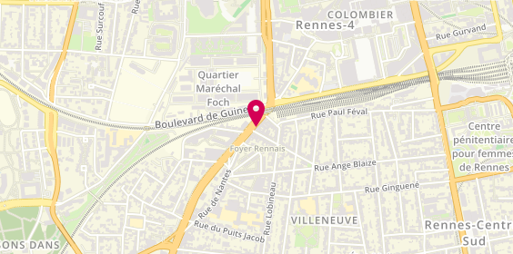 Plan de Welljob, 123 Rue de Nantes, 35000 Rennes