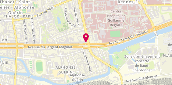 Plan de Actual emploi Rennes, 143 avenue Aristide Briand, 35000 Rennes