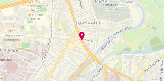 Plan de Logic Interim, 200 Rue Saint-Malo, 35000 Rennes