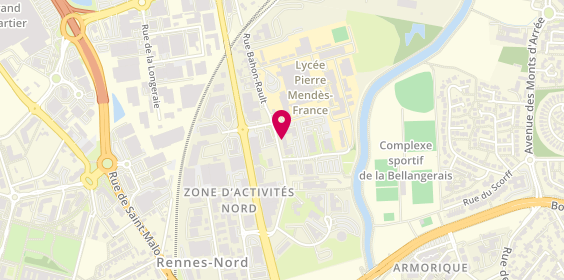 Plan de Idées Interim E, 28 Rue Bahon Rault, 35000 Rennes