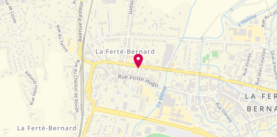 Plan de Adecco, 69 avenue de la République, 72400 La Ferté-Bernard