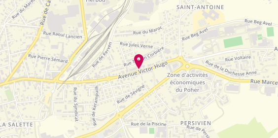 Plan de Adecco Medical, 39 avenue Victor Hugo, 29270 Carhaix-Plouguer