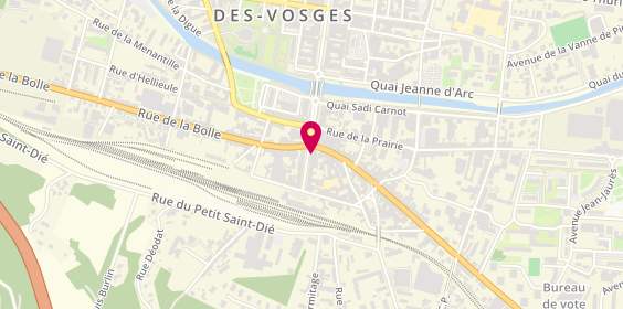 Plan de Actua SAS, 3 Rue Gambetta, 88100 Saint-Dié-des-Vosges