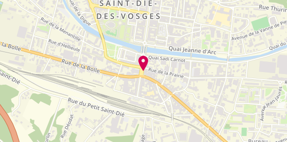 Plan de Abalone Agence d'Emploi Saint-Dié, 13-15 place Saint-Martin, 88100 Saint-Dié-des-Vosges