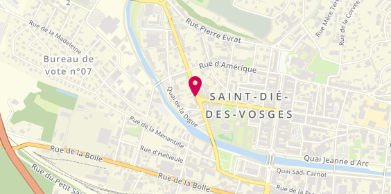 Plan de ARES Association Intermédiaire - Saint-Dié-des-Vosges, 7 Rue des 3 Villes, 88100 Saint-Dié-des-Vosges
