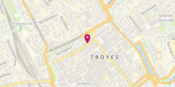 Plan de Actua SAS, 90 Rue Général de Gaulle, 10000 Troyes