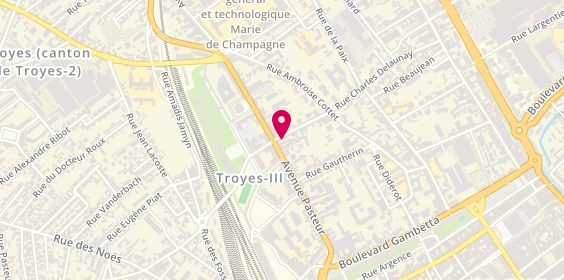 Plan de Actual emploi Troyes, 74 avenue Pasteur, 10000 Troyes