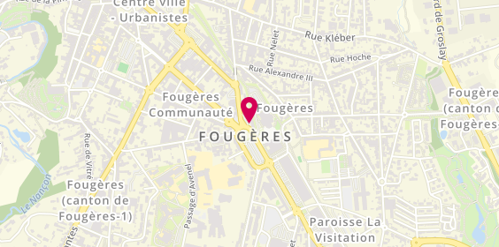 Plan de Crit Interim, 10 Rue des Feuteries, 35300 Fougères