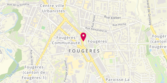 Plan de Adecco, 8 Rue des Feuteries, 35300 Fougères