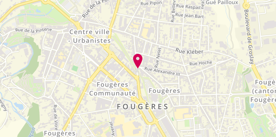 Plan de Régional Intérim, 2 Rue Duguesclin, 35300 Fougères