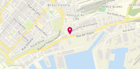 Plan de Proman, 15 Rue Jurien de la Gravière, 29200 Brest