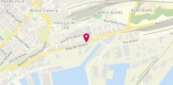 Plan de Actual emploi Brest, 45 Rue de l'Elorn, 29200 Brest