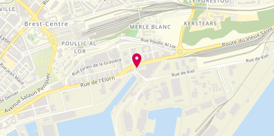 Plan de Gemo Interim 24, 40 Rue Victor Fenoux, 29200 Brest