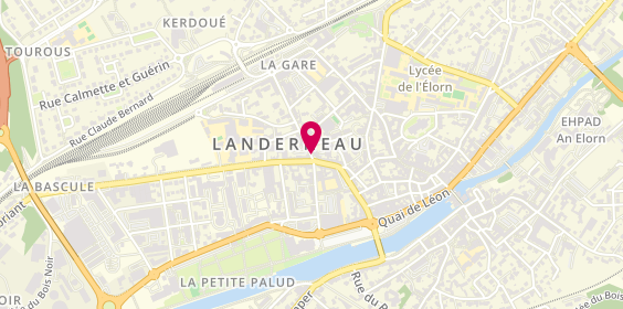 Plan de Régional Intérim, 4 Boulevard de la Gare, 29800 Landerneau