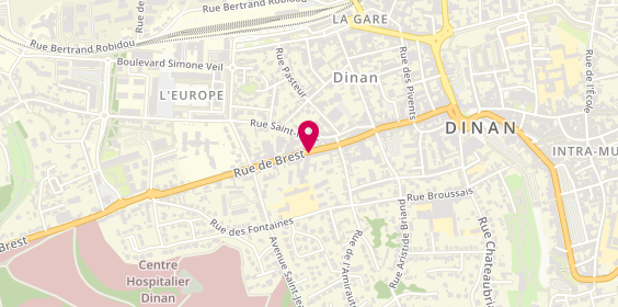 Plan de Triangle Intérim, 35 Rue de Brest, 22100 Dinan