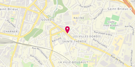 Plan de Interaction Interim - Saint-Brieuc, 101 Rue de Gouédic, 22000 Saint-Brieuc