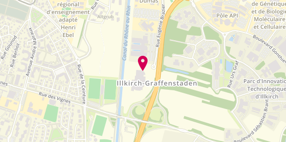 Plan de Ak Intérim, 8 Rue Eugénie Brazier, 67400 Illkirch-Graffenstaden