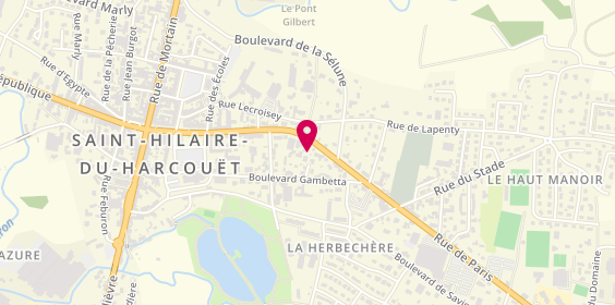 Plan de Norman 50 Recrutement - Saint-Hilaire, 112 Rue de Paris, 50600 Saint-Hilaire-du-Harcouët