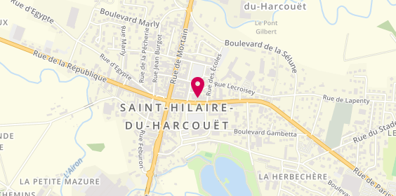 Plan de Samsic Emploi Saint-Hilaire-du-Harcouët, 37 avenue du Marechal Leclerc, 50600 Saint-Hilaire-du-Harcouët
