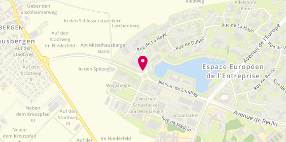 Plan de B'CoWorker, Espace Européen de l’Entreprise, 23 Rue de la Haye, 67300 Schiltigheim
