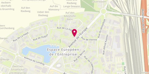 Plan de Actual l'Agencemploi, 22 avenue de l'Europe, 67300 Schiltigheim