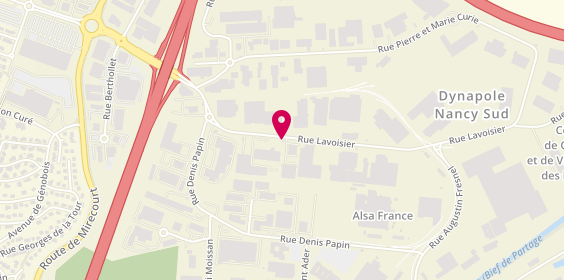 Plan de Abalone Agence d'Emplois Nancy, 356 Rue Lavoisier, 54710 Ludres