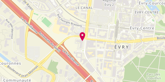 Plan de Gi Group Evry - Courcouronnes, 39 Rue Michel Ange, 91080 Évry-Courcouronnes