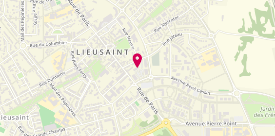 Plan de Lieusaint Coworking, 23 avenue René Cassin, 77127 Lieusaint