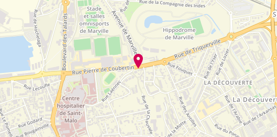Plan de Adecco, 62 Rue Pierre de Coubertin, 35400 Saint-Malo