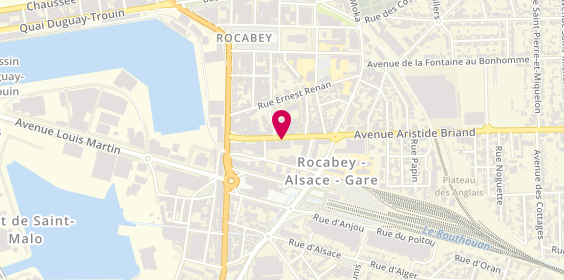 Plan de Adeva-Travail Temporaire, 18 avenue Jean Jaurès, 35400 Saint-Malo
